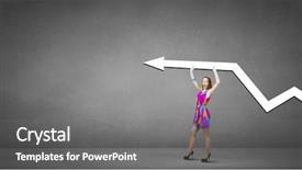  Presentation with multicolor - PPT theme with woman in multicolored dress background and a  colored foreground