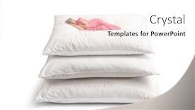  Presentation with sleeping - Presentation featuring woman-in-pajamas-sleeping and a white colored foreground