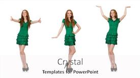  Presentation with saint - Presentation featuring woman in saint patrick concept background and a white colored foreground