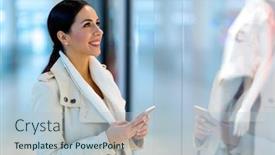  Presentation with mall - Presentation theme consisting of  background and a  colored foreground