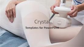  Presentation with lpg - Theme consisting of woman-in-special-white-suit background and a soft green colored foreground