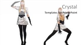  Presentation with tech - Audience pleasing presentation consisting of woman-in-tech-concept-isolated backdrop and a white colored foreground