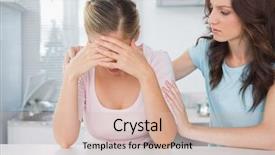  Presentation with kitchen - PPT layouts having woman in the kitchen looking background and a soft green colored foreground