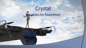  Presentation with everything - Cool new theme with woman ingenuity - she is determined to overcome backdrop and a light blue colored foreground