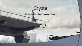  Presentation with overcome - PPT layouts having woman ingenuity - she is determined to overcome background and a light gray colored foreground