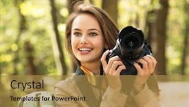  Presentation with professional development of teachers - Amazing slide deck having woman is a professional photographer backdrop and a gold colored foreground