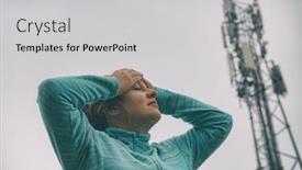  Presentation with bts - Beautiful PPT layouts featuring her head near the bts backdrop and a light gray colored foreground