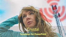  Presentation with bts - Slide deck with woman-is-holding-her-head background and a violet colored foreground