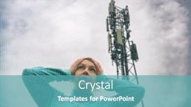  Presentation with bts - Presentation design having woman-is-holding-her-head background and a teal colored foreground