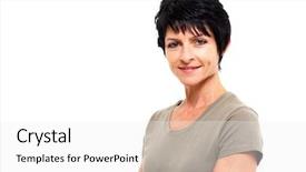  Presentation with aged papper - Beautiful slide set featuring woman isolated on white background backdrop and a white colored foreground