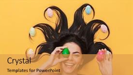  Presentation with happy image - Beautiful slide deck featuring ictus - image of beautiful pleased happy backdrop and a gold colored foreground