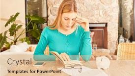  Presentation with payroll - Cool new presentation theme with woman-makes-her-payroll-tax backdrop and a lemonade colored foreground