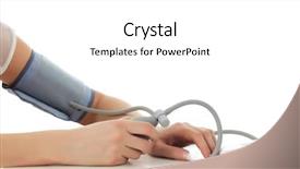  Presentation with blood pressure - Colorful PPT layouts enhanced with woman measuring blood pressure isolated backdrop and a white colored foreground