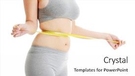  Presentation with white and black woman climbing ladders - Cool new PPT theme with woman measuring her waist isolated backdrop and a white colored foreground