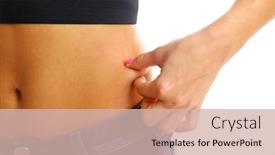  Presentation with fat - Cool new presentation with woman measuring the thickness of her fat backdrop and a soft green colored foreground