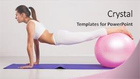  Presentation with metabolism fitness - Colorful presentation design enhanced with simple hairstyle braid for long loose hair tutorial backstage hair model brunette backdrop and a gray colored foreground