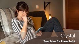  Presentation with symptoms - Slides enhanced with woman-on-bed-at-phone background and a tawny brown colored foreground
