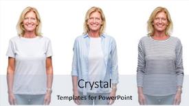  Presentation with information age - Colorful PPT layouts enhanced with woman over white isolated backgroud backdrop and a  colored foreground