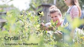  Presentation with mother and nurse during labor - Theme featuring woman owned business - mother with her young daughter background and a mint green colored foreground