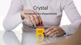  Presentation with well being for kids - Audience pleasing presentation theme consisting of woman owned business construction - sleep well your house have backdrop and a  colored foreground