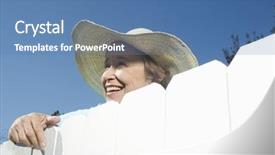  Presentation with low angle view of volleyball - PPT theme having raw fresh meat ribeye steak background and a gray colored foreground