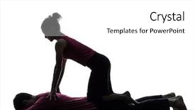  Presentation with thai - PPT layouts having woman perfoming thai massage background and a white colored foreground