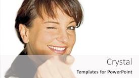  Presentation with woman and drugs - Amazing PPT theme having woman-pointing backdrop and a white colored foreground