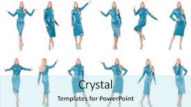  Presentation with virtual - Audience pleasing slides consisting of woman pressing virtual button isolated backdrop and a arctic colored foreground