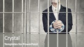  Presentation with prison - Beautiful slides featuring woman prisoned in ward backdrop and a  colored foreground