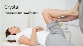  Presentation with chest - Audience pleasing presentation theme consisting of neuomuscular - woman putting her foot backdrop and a white colored foreground