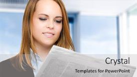  Presentation with sports newspaper - PPT theme consisting of colorful letters german words kindergarten background and a mint green colored foreground