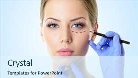  Presentation with skin doctor - Presentation theme consisting of construction worker repairing window handle background and a mint green colored foreground