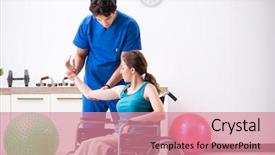  Presentation with traffic accident - Audience pleasing theme consisting of woman recovering after traffic accident backdrop and a  colored foreground