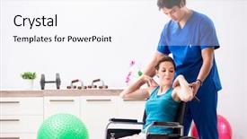  Presentation with traffic accident - PPT layouts having woman recovering after traffic accident background and a  colored foreground