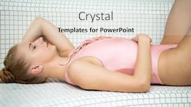  Presentation with turkish - Slide deck having woman-relaxing-in-a-turkish background and a sky blue colored foreground