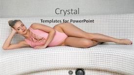  Presentation with turkish - Slide set enhanced with woman-relaxing-in-a-turkish background and a light gray colored foreground