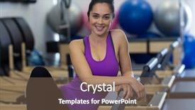  Presentation with reform - Slides featuring woman relaxing on reform background and a violet colored foreground