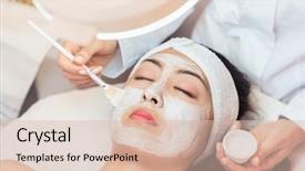  Presentation with gentle - Slides featuring woman relaxing under the gentle background and a lemonade colored foreground