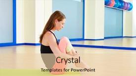  Presentation with rolling ball - Theme enhanced with woman rolling like a ball background and a lemonade colored foreground