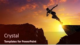  Presentation with difficulty - Amazing slide deck having woman-runner-overcoming-difficulty-mixed backdrop and a wine colored foreground