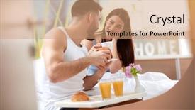  Presentation with together in christ - Audience pleasing presentation theme consisting of woman s day orange - breakfast in bedroom together backdrop and a  colored foreground