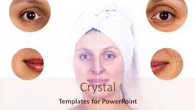  Presentation with aging skin - Slides featuring woman-s-face-beauty-concept background and a lemonade colored foreground