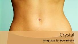  Presentation with parts - Audience pleasing theme consisting of woman's fingers touching her body parts backdrop and a yellow colored foreground