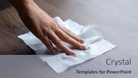  Presentation with office cleaning - PPT layouts featuring woman-s-hand-cleaning-home background and a light blue colored foreground