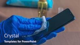  Presentation with alcohol - Amazing presentation theme having woman-s-hand-in-blue backdrop and a ocean colored foreground