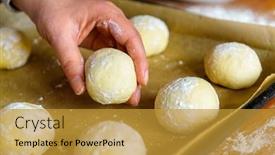  Presentation with yeast - Cool new PPT theme with woman-s-hand-places backdrop and a gold colored foreground