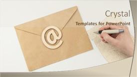  Presentation with birthday greetings - Amazing PPT layouts having woman-s-hand-with-ballpoint backdrop and a lemonade colored foreground