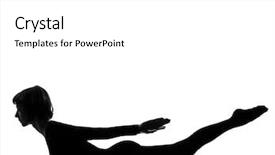  Presentation with locust - Slides with silouhette on studio white background and a white colored foreground