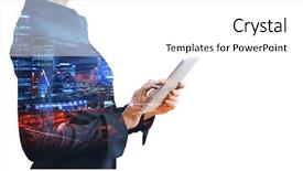  Presentation with lifestyle - PPT layouts consisting of woman search leadership - modern business lifestyle background and a white colored foreground