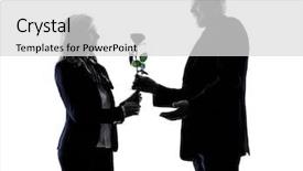  Presentation with senior study ukraine revolution - Cool new slide deck with woman shadow - one caucasian couple senior lovers backdrop and a  colored foreground